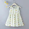 New  2025 Baby Girls Summer Dress Kids and Girls Outdoor Princess Sweet Short Dress Viscose for 1-6 Years Old Girls Children