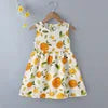 New  2025 Baby Girls Summer Dress Kids and Girls Outdoor Princess Sweet Short Dress Viscose for 1-6 Years Old Girls Children