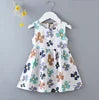 New  2025 Baby Girls Summer Dress Kids and Girls Outdoor Princess Sweet Short Dress Viscose for 1-6 Years Old Girls Children