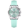 OLEVS 5618 Luxury Original Quartz Watches for Women's Woman Watch Silicone Strap Auto Date Waterproof Chronograph Ladies Clock