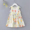 New  2025 Baby Girls Summer Dress Kids and Girls Outdoor Princess Sweet Short Dress Viscose for 1-6 Years Old Girls Children