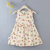 New  2025 Baby Girls Summer Dress Kids and Girls Outdoor Princess Sweet Short Dress Viscose for 1-6 Years Old Girls Children