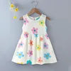 New  2025 Baby Girls Summer Dress Kids and Girls Outdoor Princess Sweet Short Dress Viscose for 1-6 Years Old Girls Children