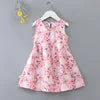 New  2025 Baby Girls Summer Dress Kids and Girls Outdoor Princess Sweet Short Dress Viscose for 1-6 Years Old Girls Children