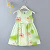 New  2025 Baby Girls Summer Dress Kids and Girls Outdoor Princess Sweet Short Dress Viscose for 1-6 Years Old Girls Children