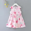 New  2025 Baby Girls Summer Dress Kids and Girls Outdoor Princess Sweet Short Dress Viscose for 1-6 Years Old Girls Children