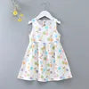 New  2025 Baby Girls Summer Dress Kids and Girls Outdoor Princess Sweet Short Dress Viscose for 1-6 Years Old Girls Children