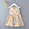 New  2025 Baby Girls Summer Dress Kids and Girls Outdoor Princess Sweet Short Dress Viscose for 1-6 Years Old Girls Children
