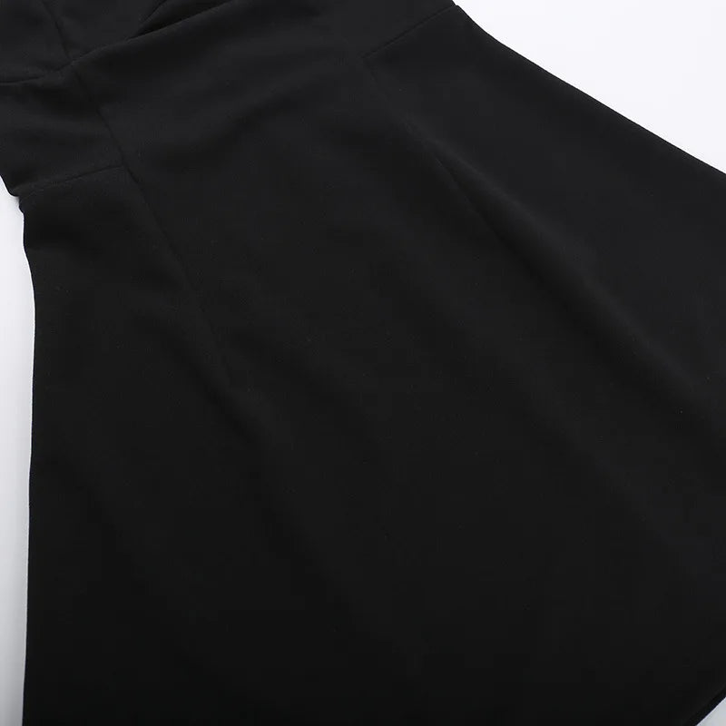 2025 New Sexy Slim Skirt European and American Style Backless Vest Basic Dress