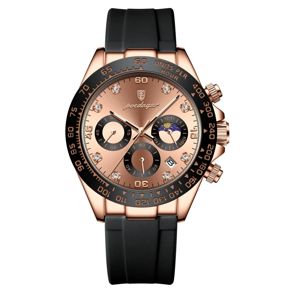 POEDAGAR Fashion Luxury Men Wristwatch Chronograph Date High Quality Quartz Man Watch Waterproof Luminous Military Men's Watches