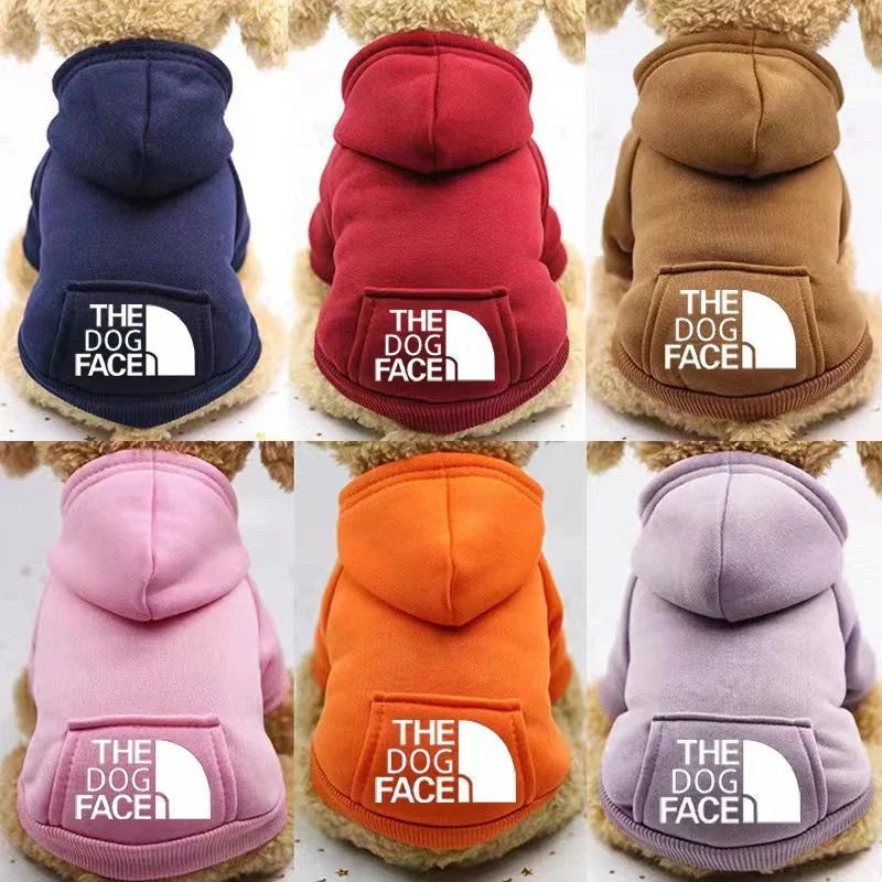 Winter Dog Hoodies Sweatshirt Jacket Warm Fashion Pet Coat Chihuahuas Bulldog Costume Puppy Pet Autumn