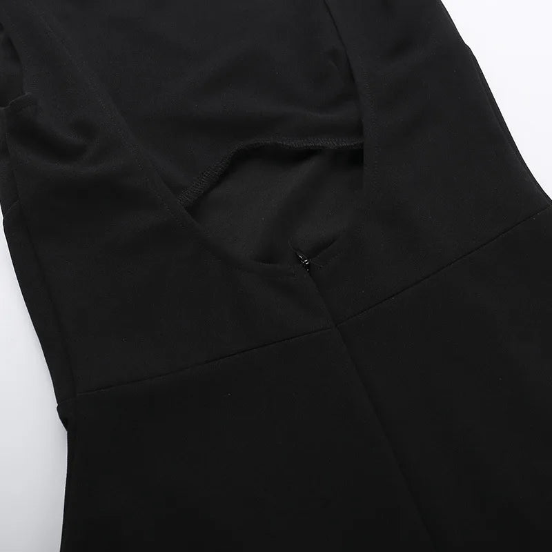 2025 New Sexy Slim Skirt European and American Style Backless Vest Basic Dress